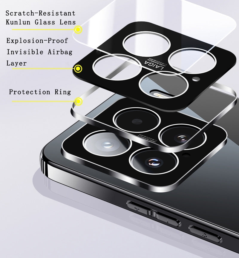 For Xiaomi 15 Pro Electroplating Ice Crystal Airbag Full Coverage Shockproof Phone Case(Black)