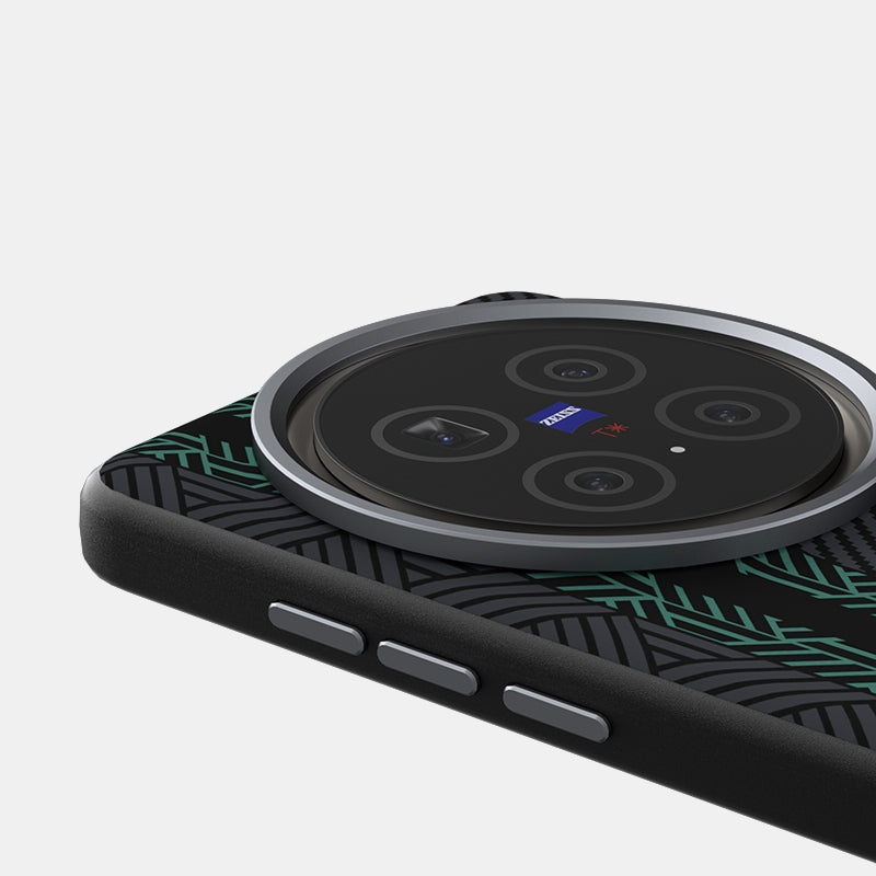 For vivo X200 Pro ABEEL 6D Micro Relief MagSafe Magnetic Phone Case(Green)