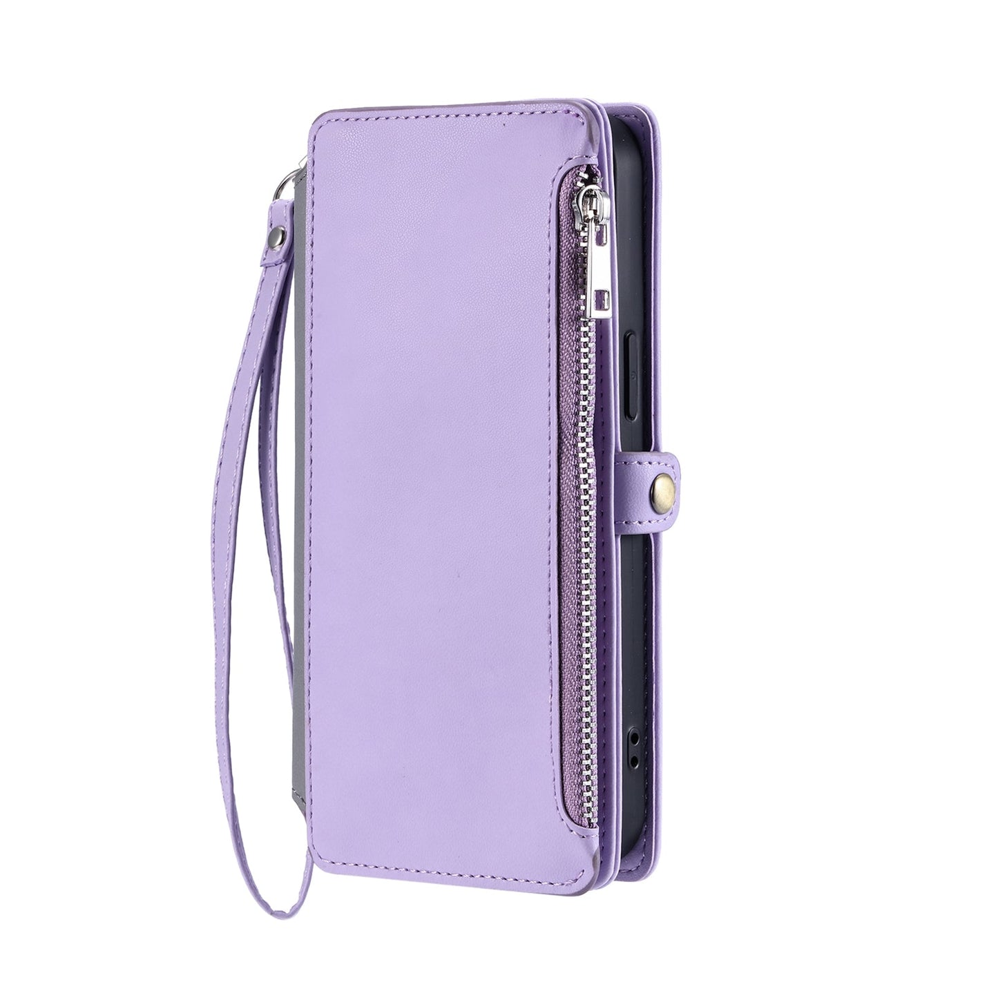For Xiaomi 15 Pro Leather Stitching Multi-card Slot Zipper Phone Case(Purple)