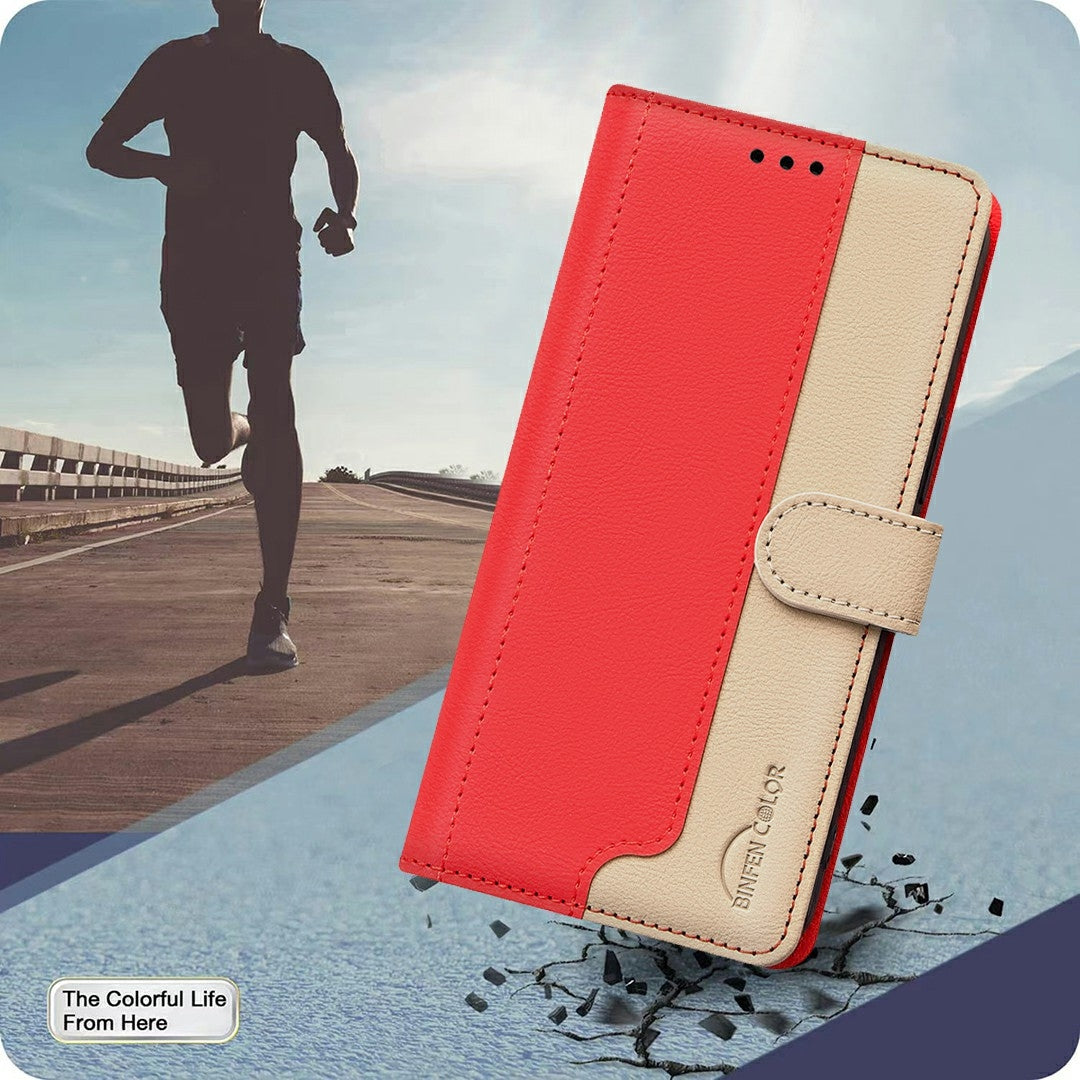For Xiaomi 15 Color Matching RFID Anti-theft Leather Phone Case(Red)