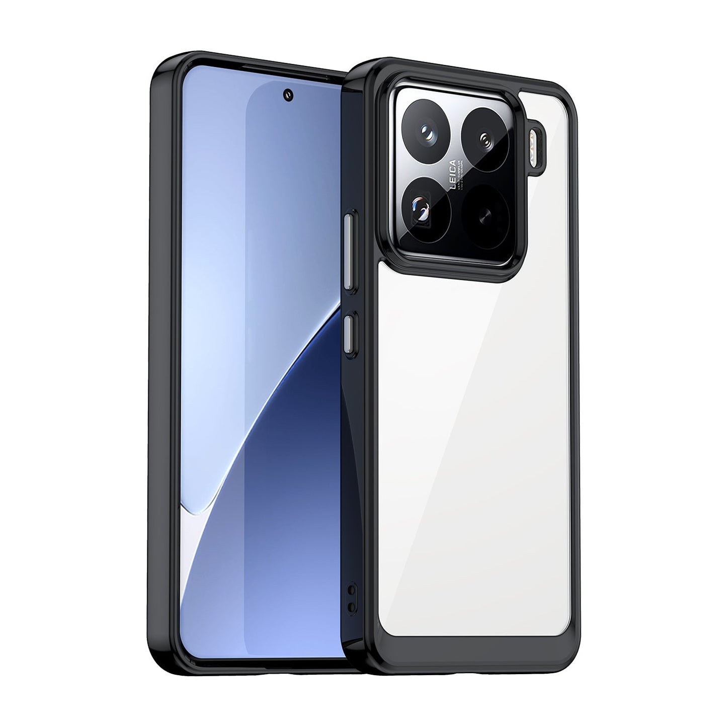 For Xiaomi 15 Pro Colorful Series Acrylic Hybrid TPU Phone Case(Black)