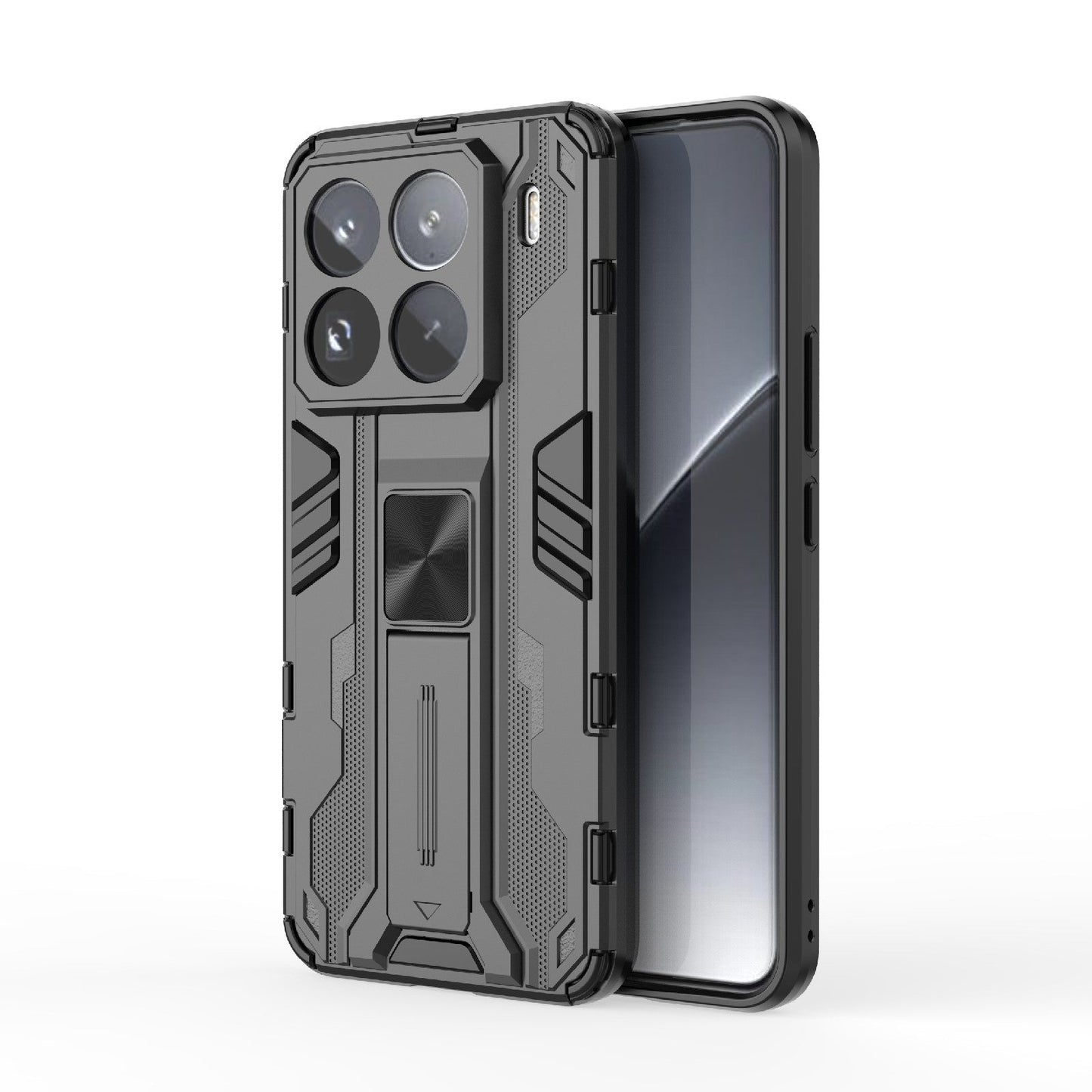 For Xiaomi 15 Pro 5G Supersonic PC + TPU Holder Phone Case(Black)