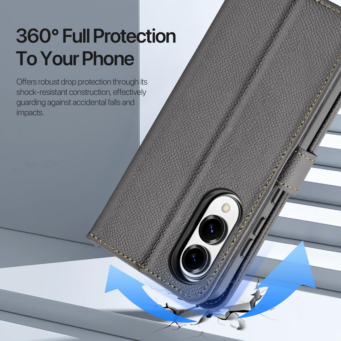 For Samsung Galaxy S25 Edge 5G DUX DUCIS Lawa Series 2 in 1 Wallet Zipper Detachable MagSafe Phone Case with Lanyard(Grey)