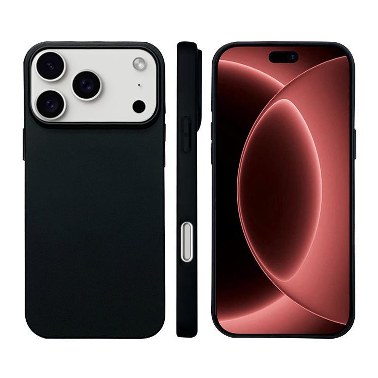 Compatible with iPhone 18 Pro Max Liquid Silicone Phone MagSafe Case - Black