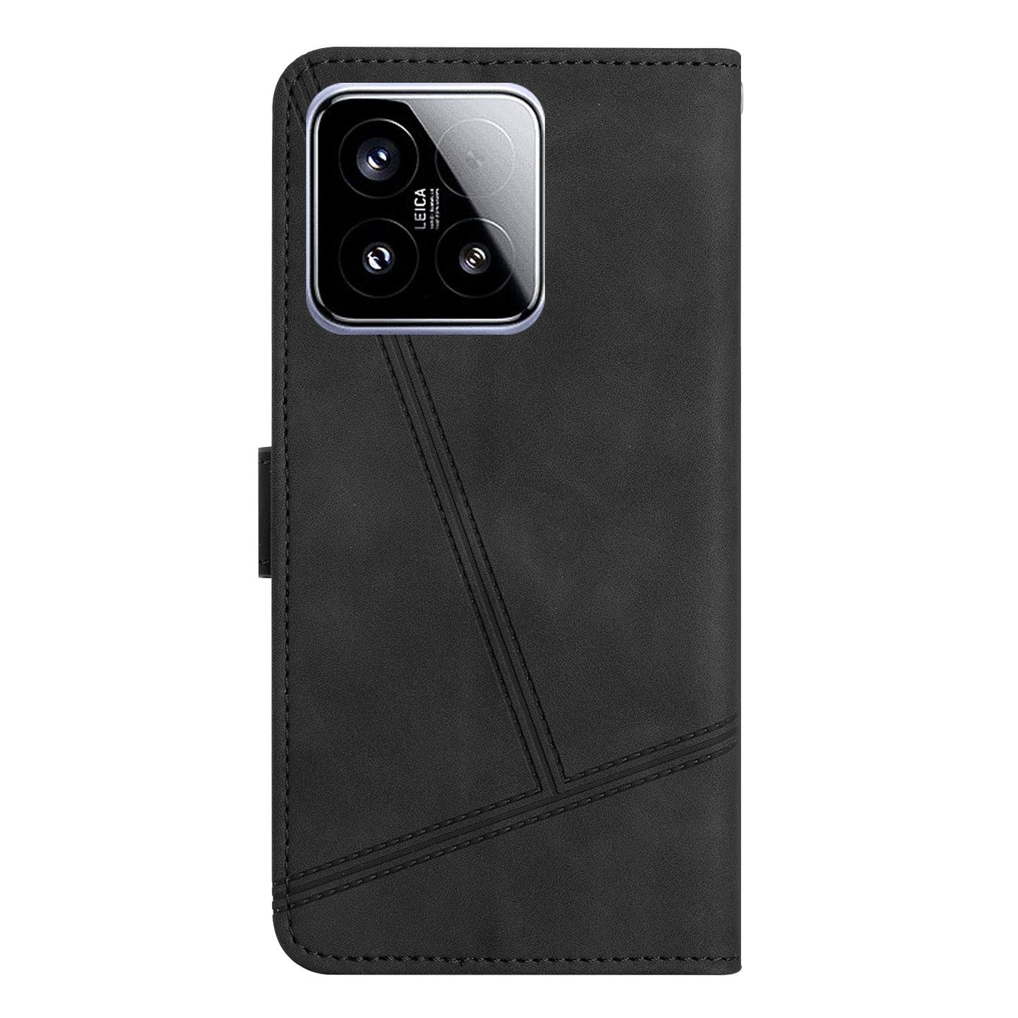 For Xiaomi 15 Skin-feel Stitching Leather Phone Case(Black)
