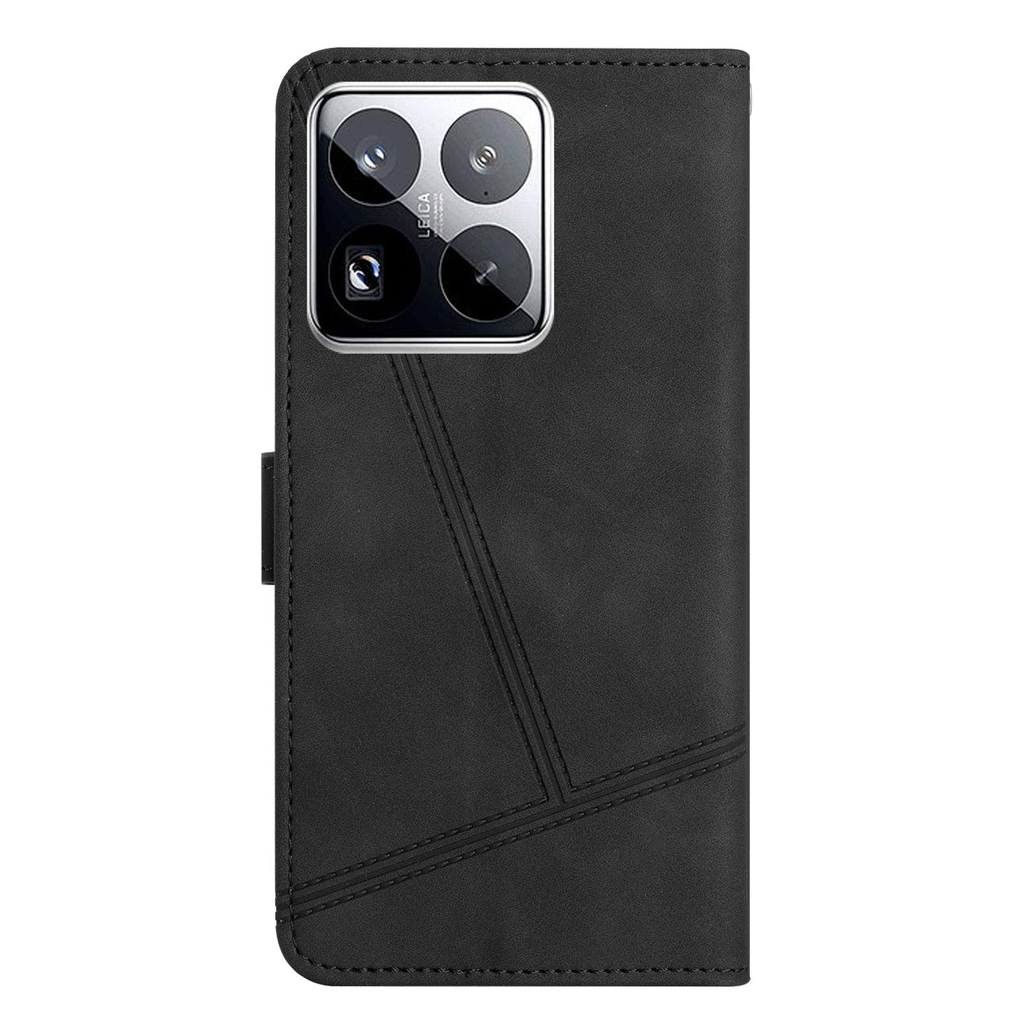 For Xiaomi 15 Pro Skin-feel Stitching Leather Phone Case(Black)
