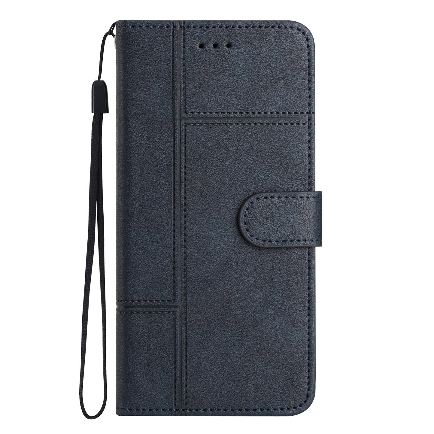 For Xiaomi 15 Cowhide Texture Stitching Leather Phone Case(Dark Blue)