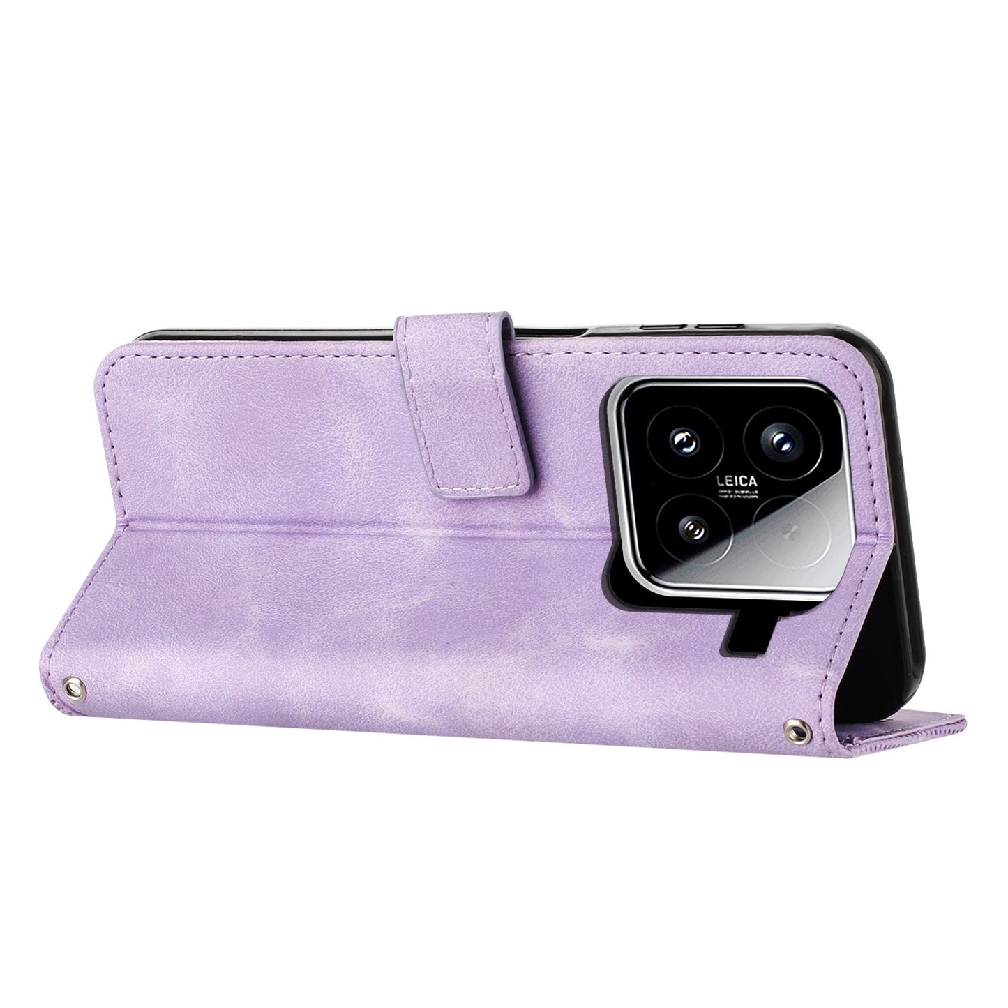 For Xiaomi 15 Dream Triangle Leather Phone Case with Lanyard(Purple)