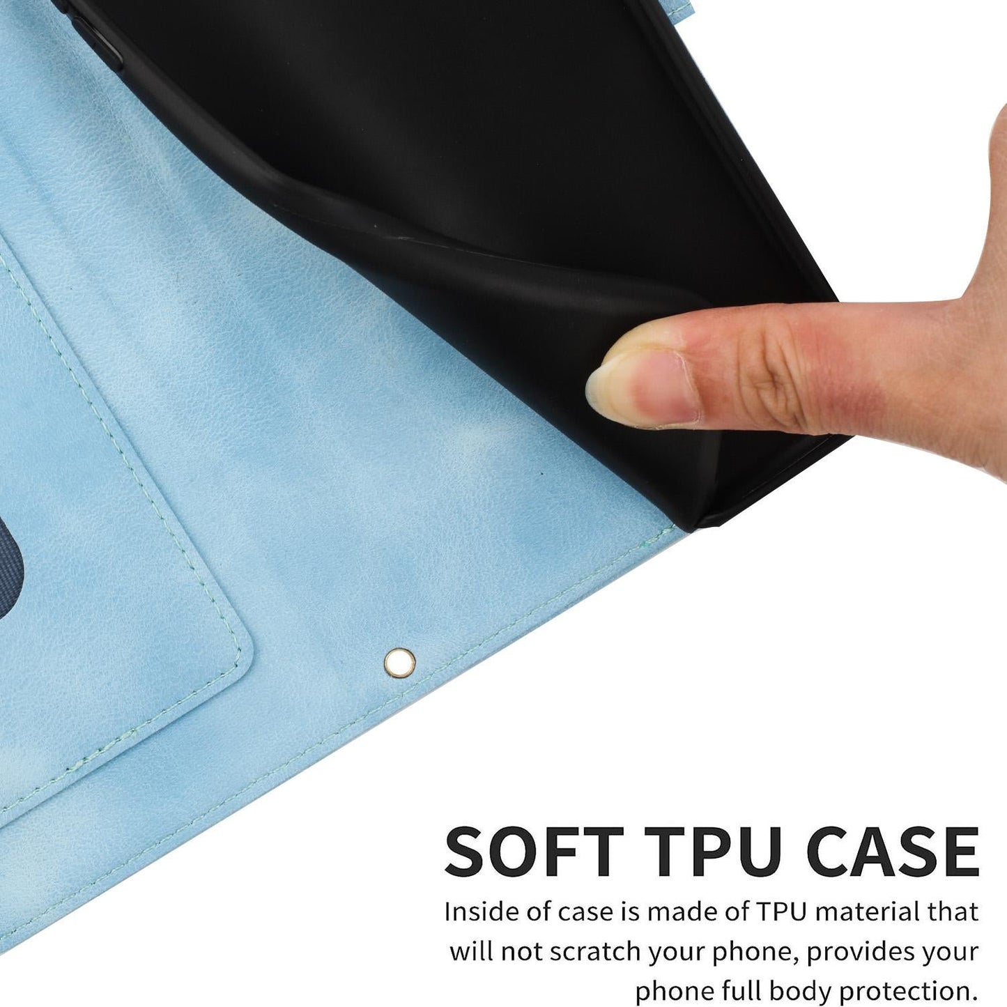 For Xiaomi 15 Pro Floral Pattern Leather Phone Case with Lanyard(Light Blue)