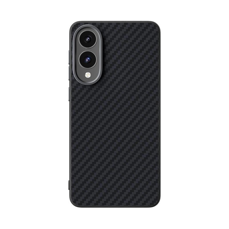 For Samsung Galaxy S25 Edge 5G ABEEL C Carbon Fiber Series 6D Micro Relief MagSafe Phone Case(Black)