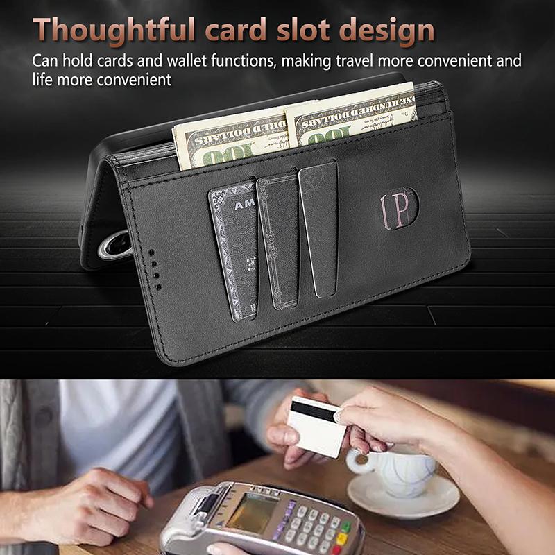 For Samsung Galaxy S25 Edge 5G AZNS Skin Feel Calf Texture Flip Leather Phone Case(Black)
