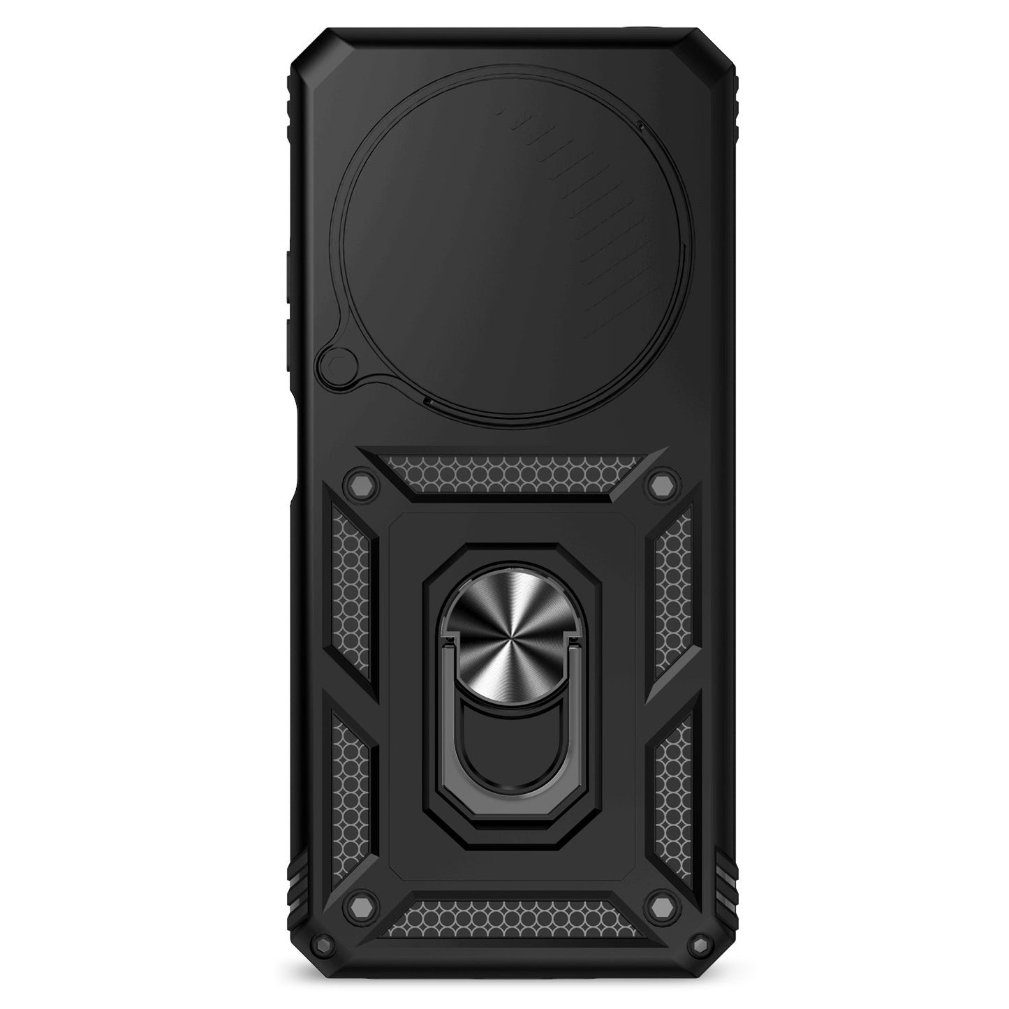 For Redmi 14C 4G Sliding Camshield Holder Phone Case(Black)