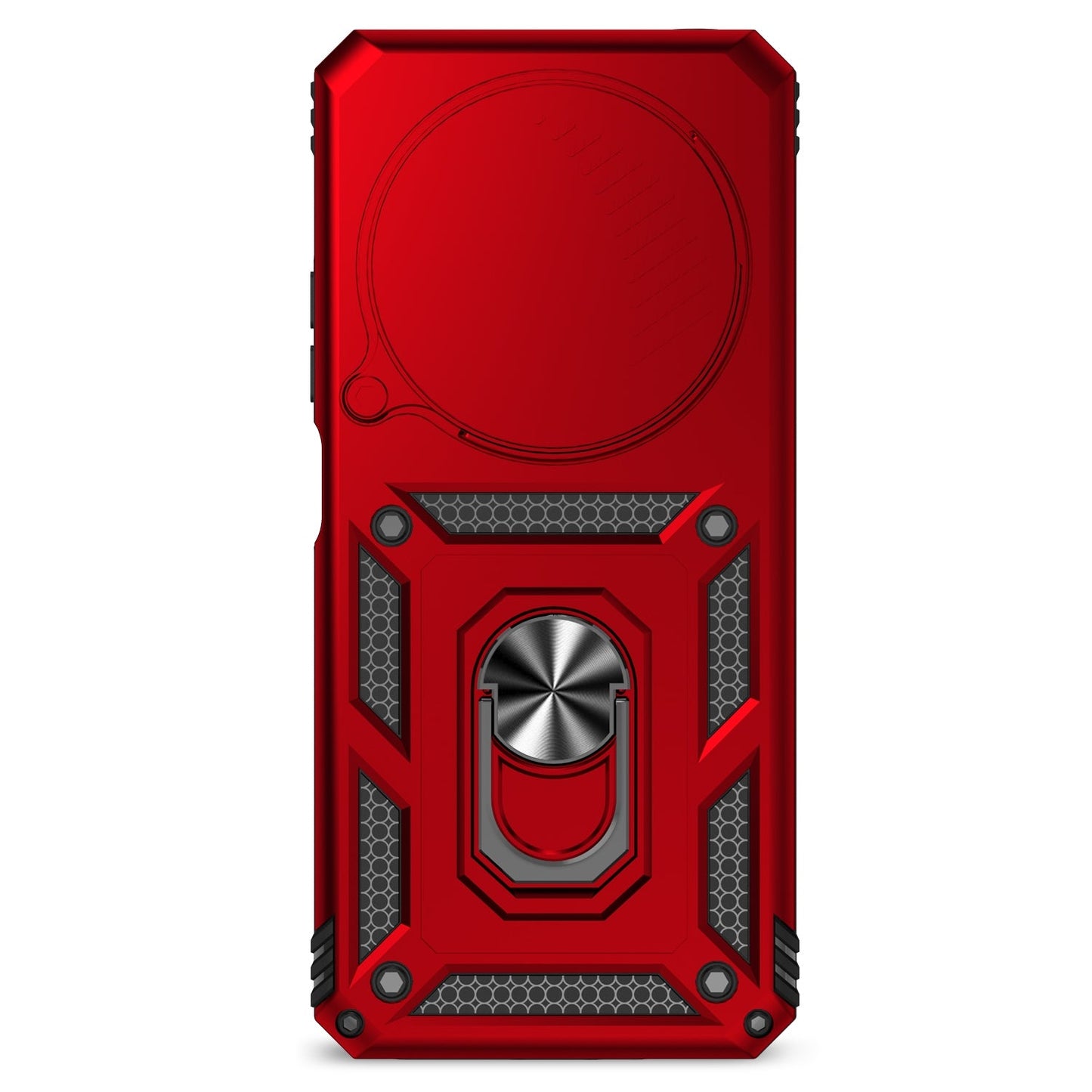For Redmi 14C 4G Sliding Camshield Holder Phone Case(Red)