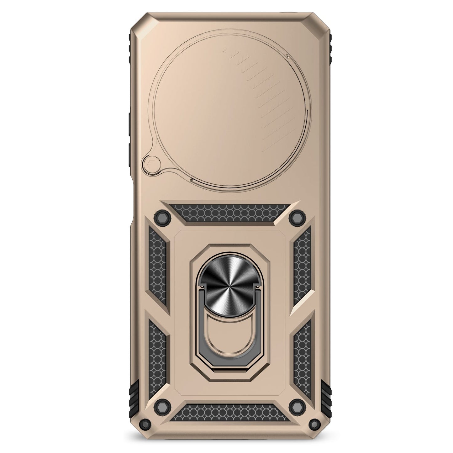 For Redmi 14C 4G Sliding Camshield Holder Phone Case(Gold)