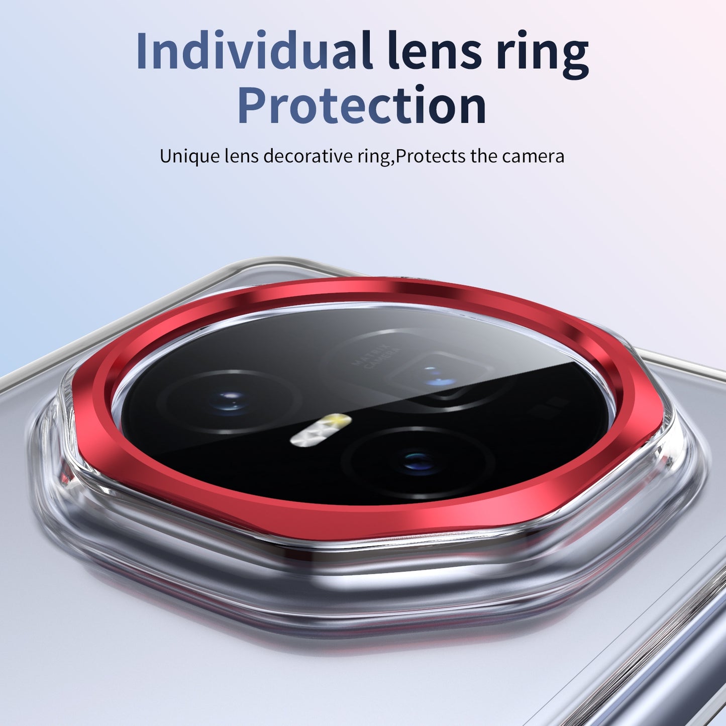 For Honor Magic V3 Ice-Cold Holder PC Hybrid TPU Phone Case(Red)