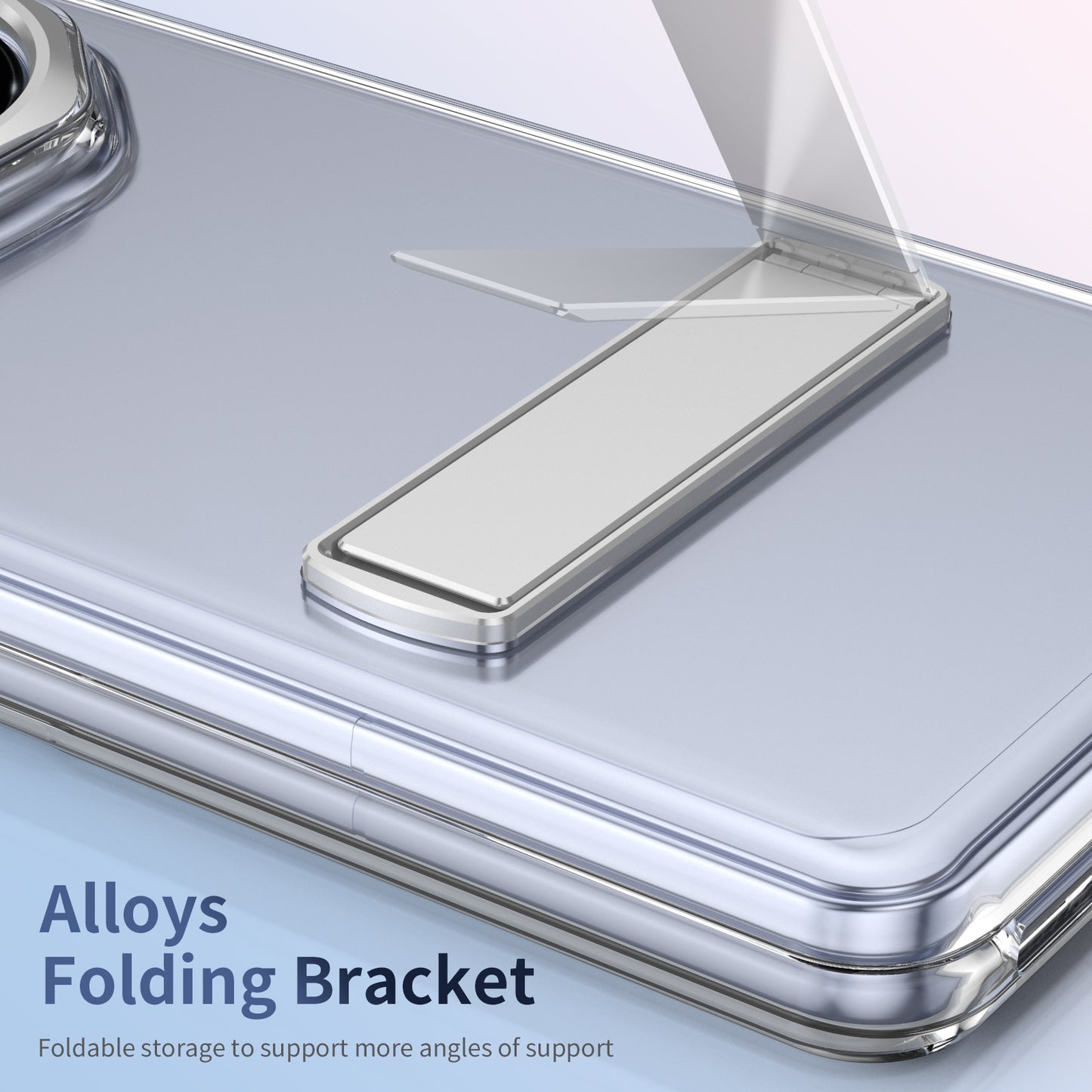 For Honor Magic V3 Ice-Cold Holder PC Hybrid TPU Phone Case(Silver)