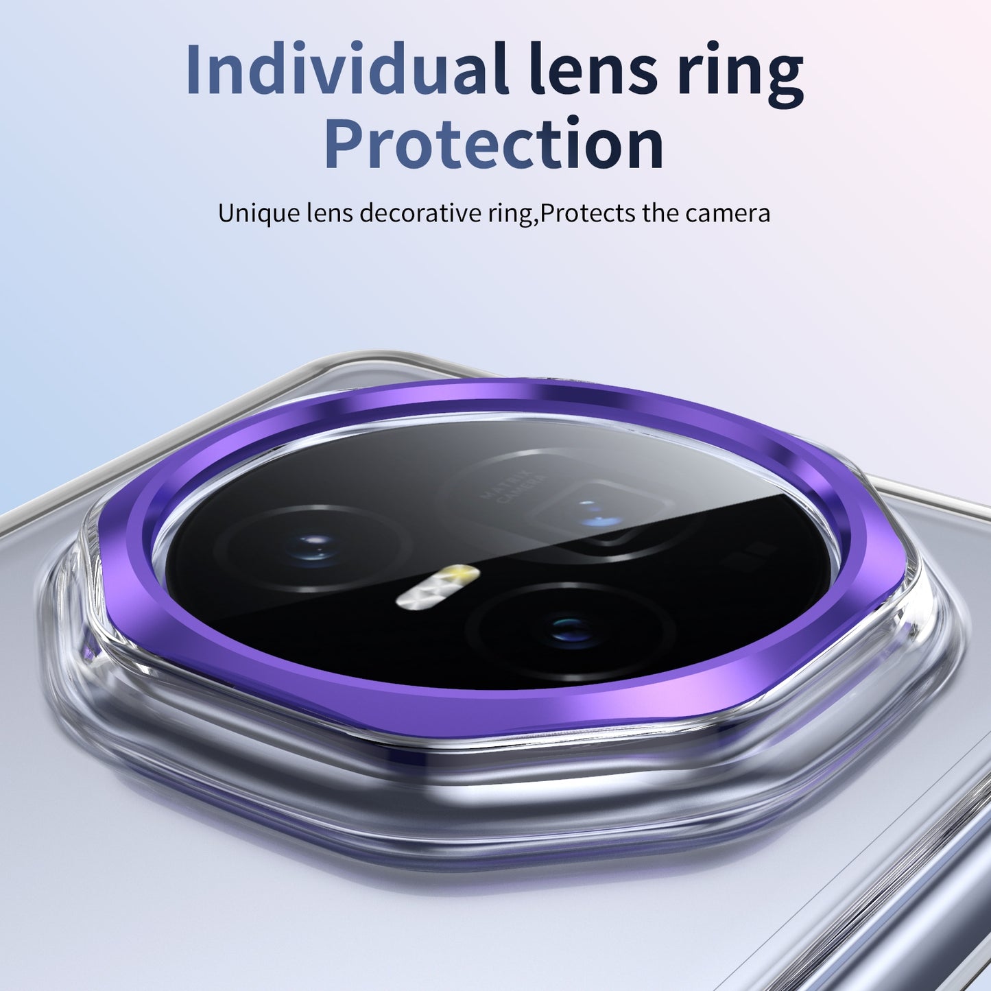 For Honor Magic V3 Ice-Cold Holder PC Hybrid TPU Phone Case(Purple)