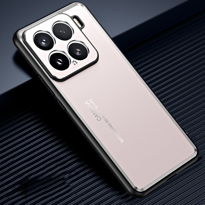For Xiaomi 15 Frosted Metal Phone Case(Gold)