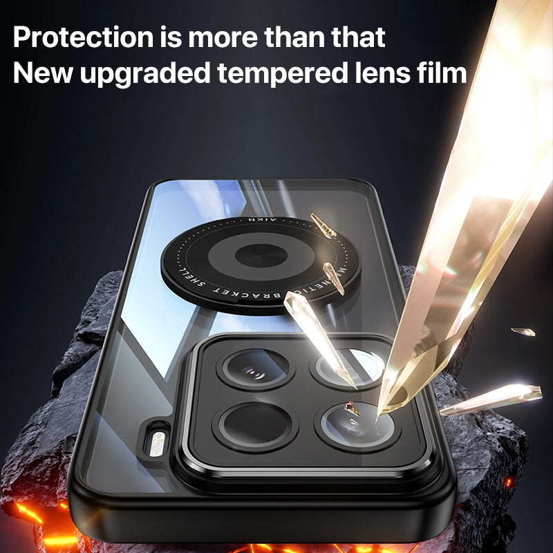 For Xiaomi 15 Pro 360 Holder MagSafe Acrylic Hybrid TPU Phone Case(Black)