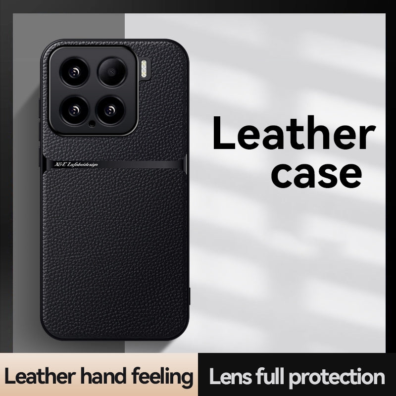 For Xiaomi 15 Pro Litchi Leather Magnetic Full Coverage Shockproof Phone Case(Black)