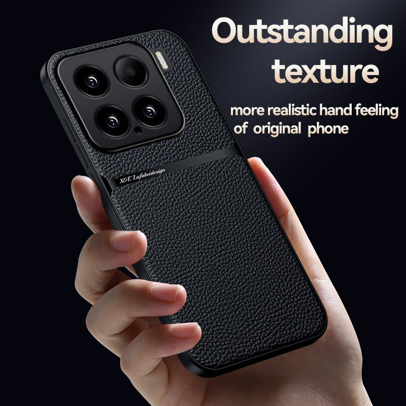 For Xiaomi 15 Pro Litchi Leather Magnetic Full Coverage Shockproof Phone Case(Black)