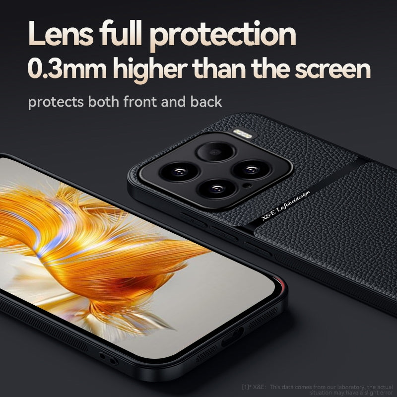 For Xiaomi 15 Pro Litchi Leather Magnetic Full Coverage Shockproof Phone Case(Black)