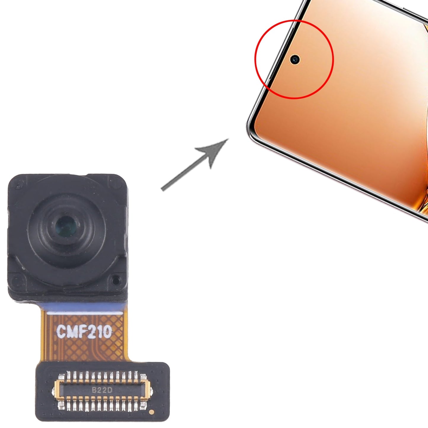 For OPPO A3 Pro China Original Main Front Facing Camera