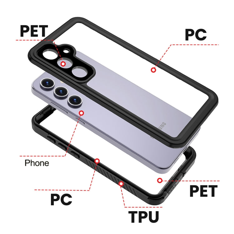 For Samsung Galaxy S24 FE 5G RedPepper Shockproof IP68 Waterproof PC Hybrid TPU Phone Case(Black)