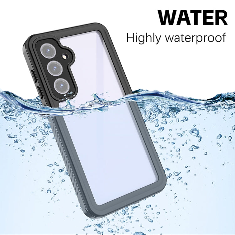 For Samsung Galaxy S24 FE 5G RedPepper Shockproof IP68 Waterproof PC Hybrid TPU Phone Case(Black)