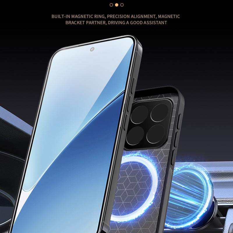 For Xiaomi 15 Pro HUIYI Leather Magnetic Phone Case(Blue)