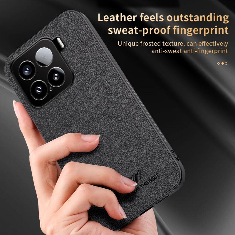 For Xiaomi 15 HUIYI Leather Magnetic Phone Case(Brown)