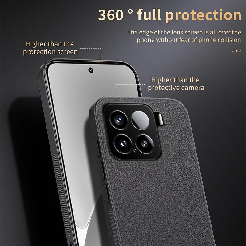 For Xiaomi 15 HUIYI Leather Magnetic Phone Case(Brown)