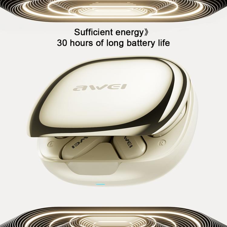 awei TZ12 Sport Wireless BT 5.4 Air Conduction Earphones(Black)