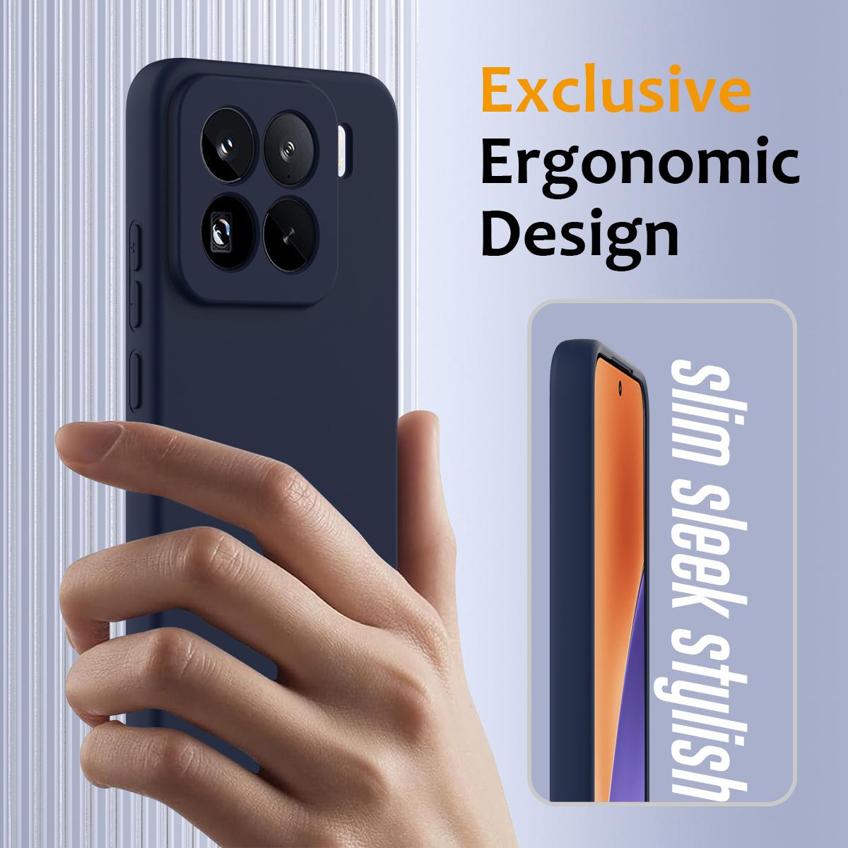 For Xiaomi 15 Pro Shockproof Silicone Magsafe Phone Case(Navy Blue)