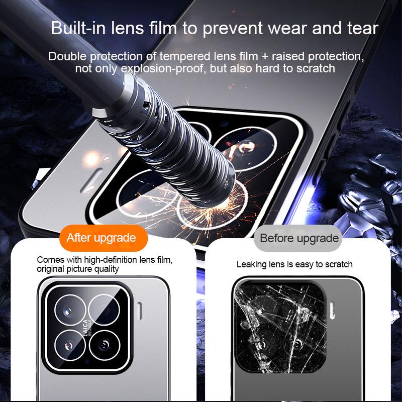 For Xiaomi 15 Ice Aluminum Metal Explosion-proof Frosted Phone Case(Blue)