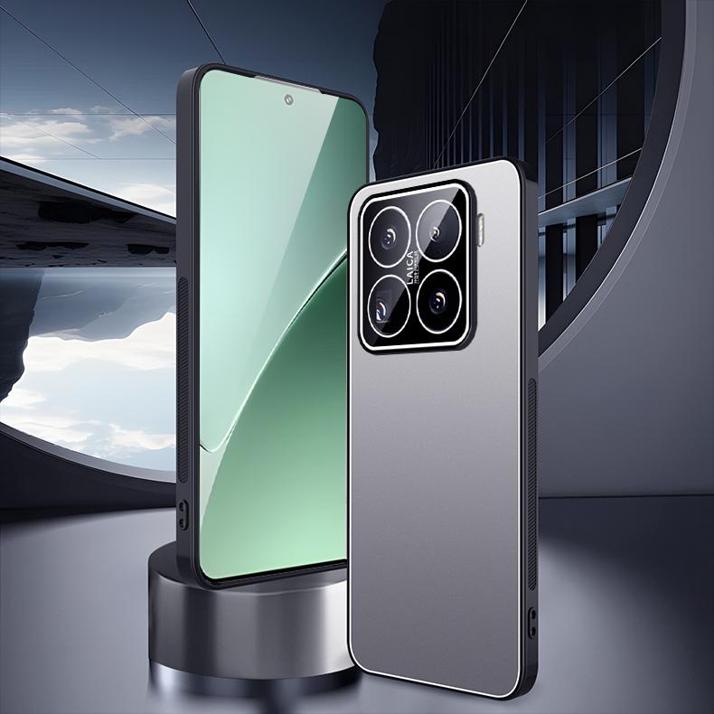 For Xiaomi 15 Pro Ice Aluminum Metal Explosion-proof Frosted Phone Case(Silver)