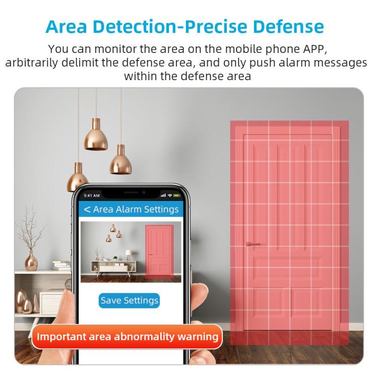 K12 1080P HD Dual Lens Dual Picture Wireless WiFi Camera(White)