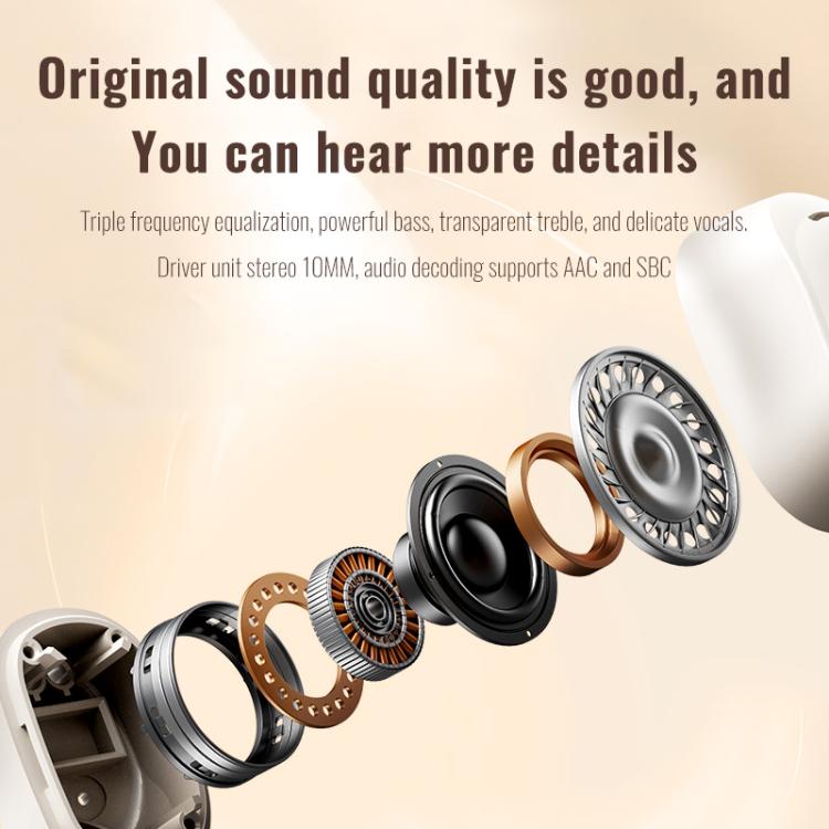 Original Lenovo EA200 In-Ear True Wireless Bluetooth Earphones(Rock White)