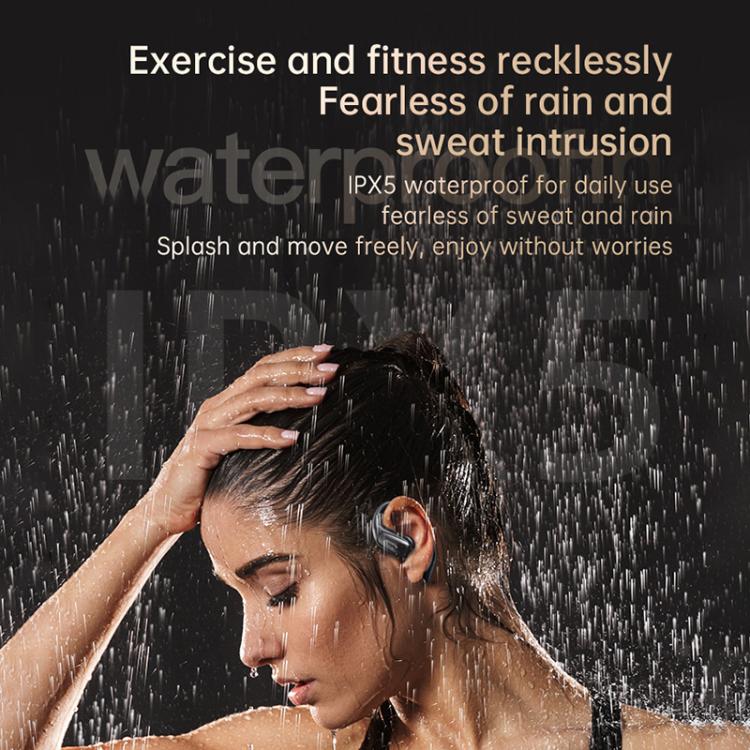 Original Lenovo EA305 Ear-mounted Digital Display True Wireless Bluetooth Earphones(Black)