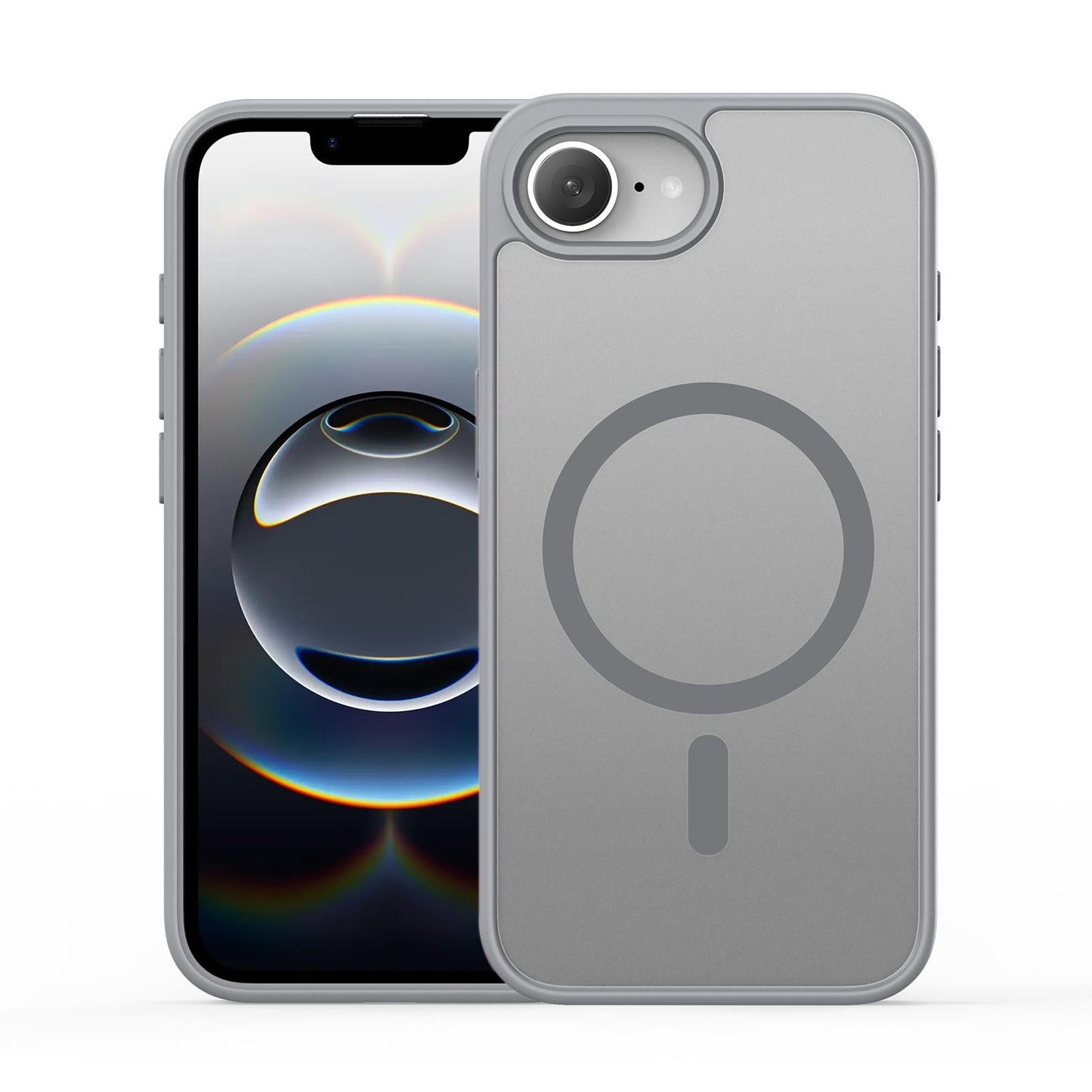 For iPhone 16e DUX DUCIS Yind Series MagSafe TPU Hybrid PC Phone Case(Grey)