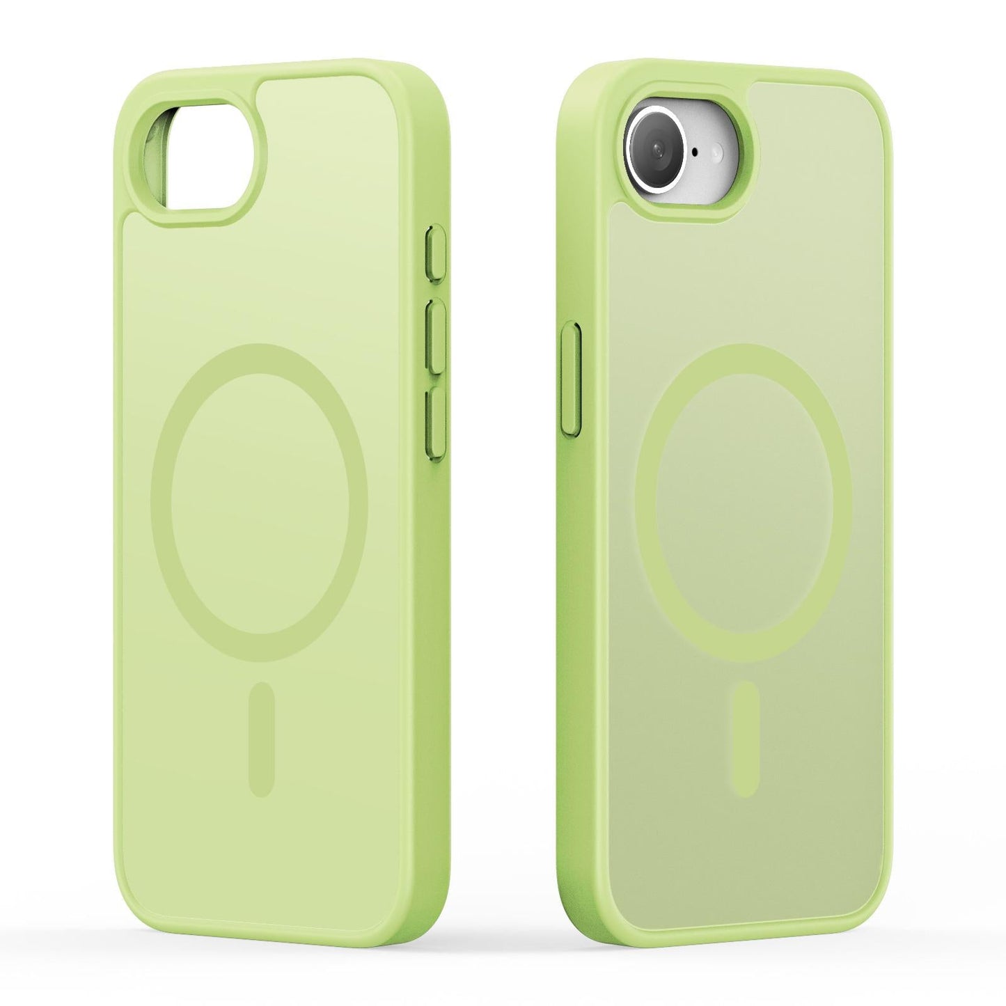 For iPhone 16e DUX DUCIS Yind Series MagSafe TPU Hybrid PC Phone Case(Lime Green)