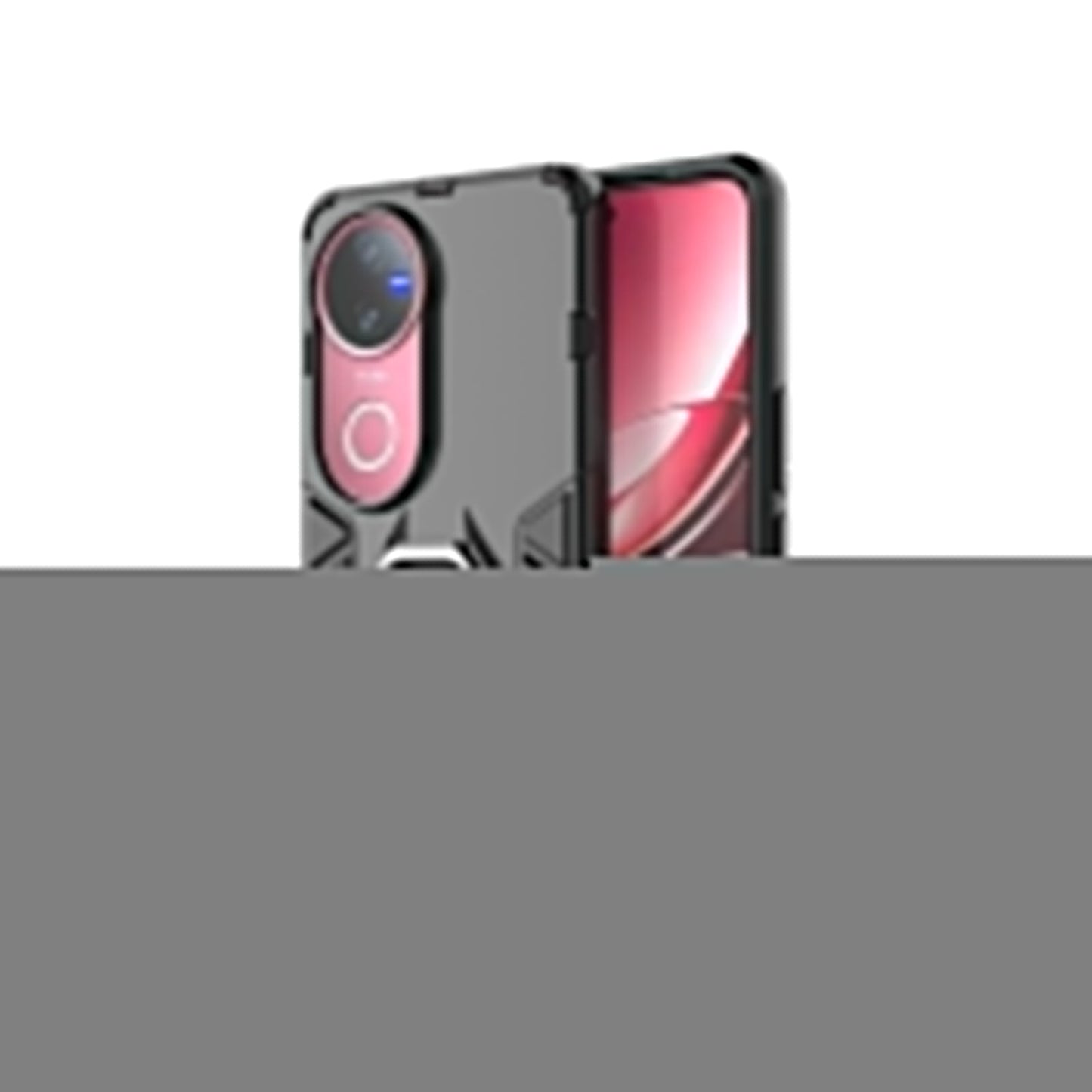 For vivo V50 5G Magnetic Ring Holder PC + TPU Phone Case(Black)