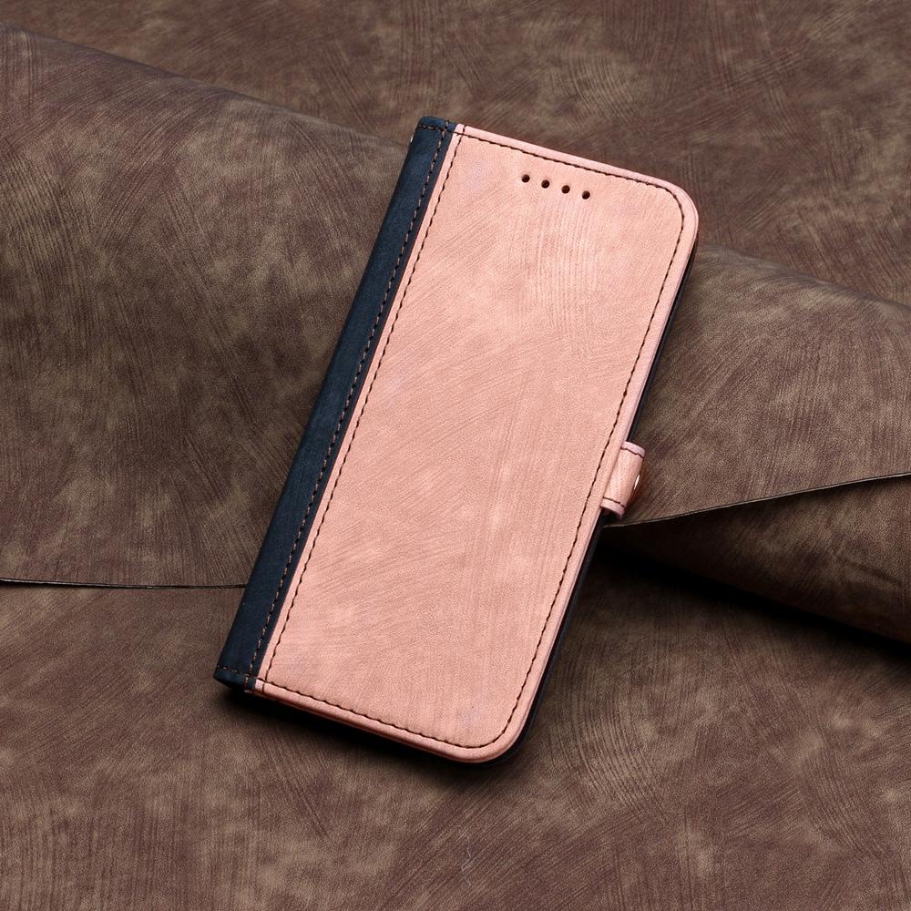 For vivo V50 Lite 4G / 5G Side Buckle Double Fold Hand Strap Leather Phone Case(Pink)