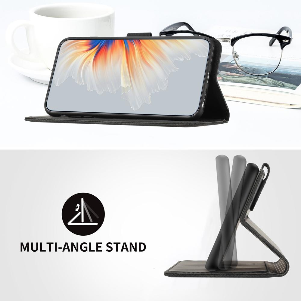 For vivo V50 Heart Pattern Skin Feel Leather Phone Case(Black)