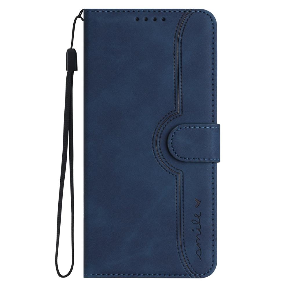 For vivo V50 Heart Pattern Skin Feel Leather Phone Case(Royal Blue)
