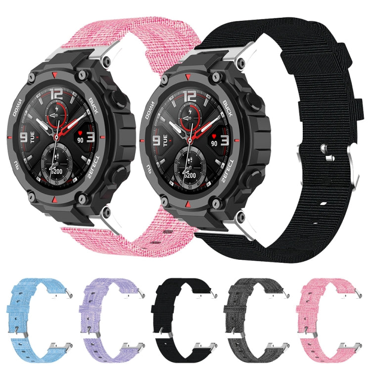Nylon Canvas Replacement Strap with Utility Knife, For Huami Amazfit Ares A1908, For Huami Amazfit T-Rex  A1918