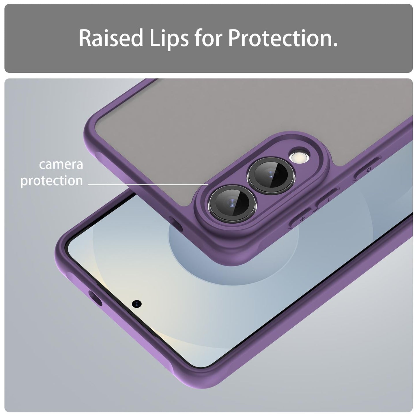 For Samsung Galaxy S25 Edge 5G Fan Dun Series TPU Hybrid PC Frosted Phone Case(Purple)