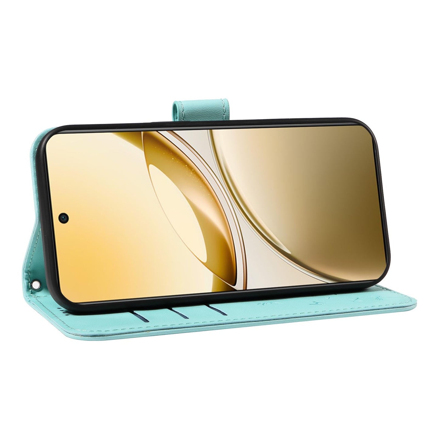 For vivo V50 5G Global Dandelion Embossed Pattern Flip Leather Phone Case(Green)