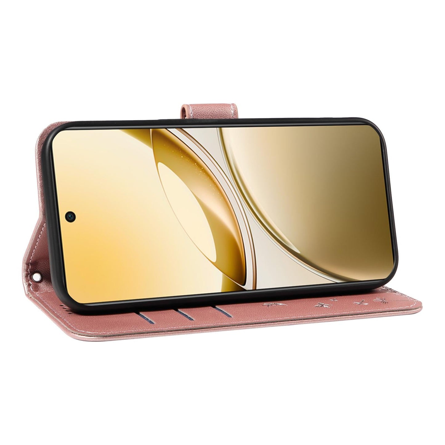 For vivo V50 5G Global Dandelion Embossed Pattern Flip Leather Phone Case(Rose Gold)