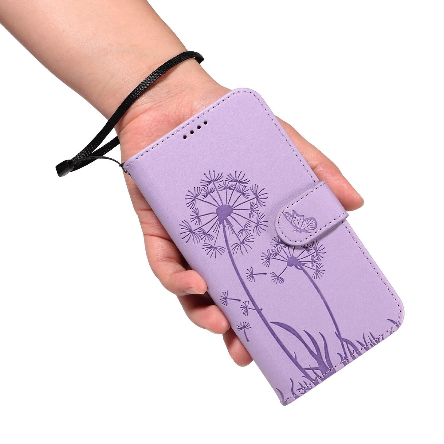 For vivo V50 5G Global Dandelion Embossed Pattern Flip Leather Phone Case(Purple)